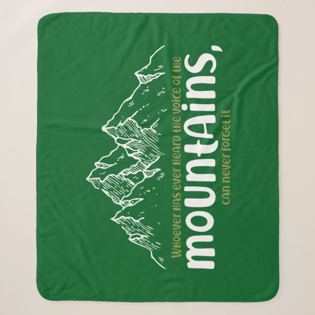 Die Stimme der Berge Sherpadecke (Vorderseite)