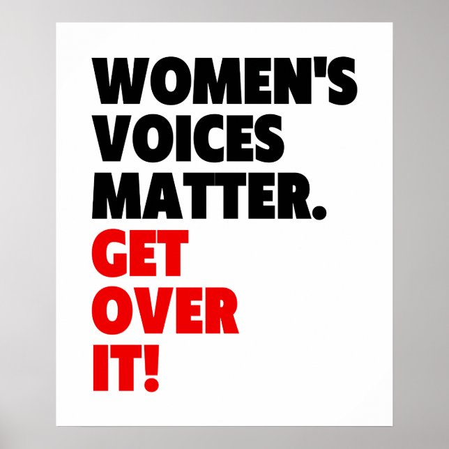 Die Stimme der Frauen spielt eine Rolle Poster (Vorne)