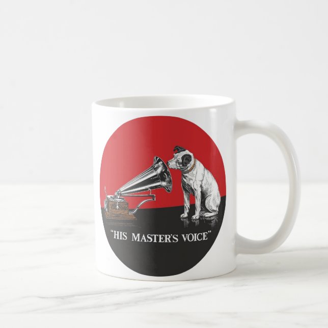 Die Stimme des Meisters von RCA Victor Tasse (Rechts)