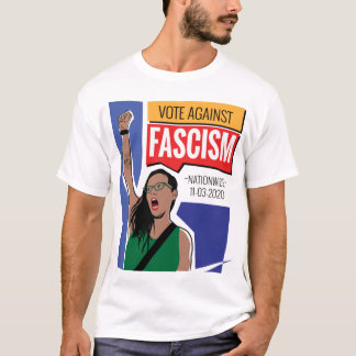 Die Stimme gegen den T - Shirt des Faschismus