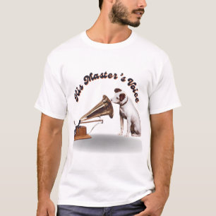 Die Stimme seines Meisters in Skript T-Shirt