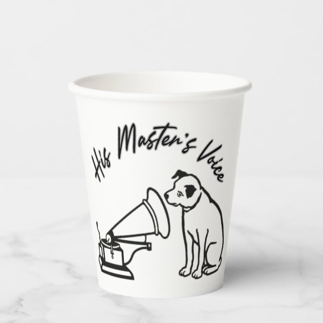 Die Stimme seines Meisters Pappbecher (Vorderseite)