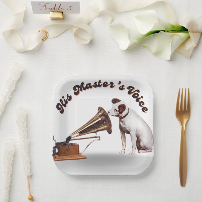 Die Stimme seines Meisters Pappteller (Hochzeit)