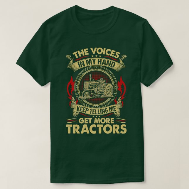 Die Stimmen in meinem Kopf erhalten mehr Traktoren T-Shirt (Design vorne)