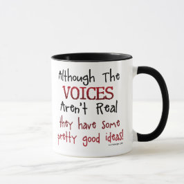 Die Stimmen sind nicht wirkliches lustiges Tasse