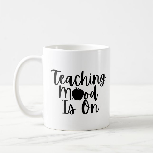 Die Stimmung zu lehren ist an Kaffeetasse (Links)