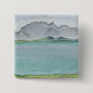 Die Stockhorn Berge und der See Thun, 1911 Button