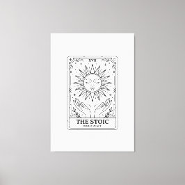 Die stoische Tarotkarte: Innere Ruhe Leinwanddruck