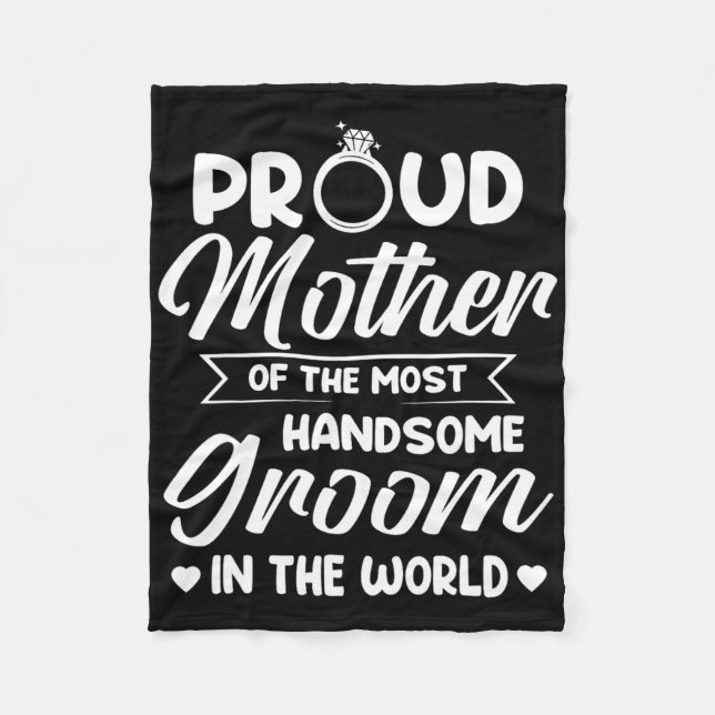 Die stolze Mutter der hübschesten Muttermutter Fleecedecke (Vorderseite)