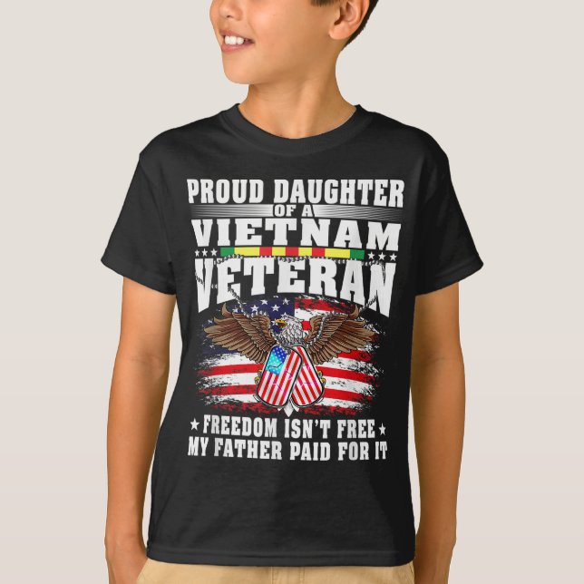 Die stolze Tochter einer vietnamesischen Veteranen T-Shirt (Vorderseite)