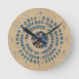 Die Strände der Westküste von Florida Runde Wanduhr