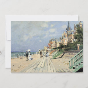 Die Strandpromenade in Trouville von Claude Monet