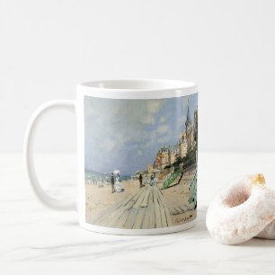Die Strandpromenade in Trouville von Claude Monet Kaffeetasse
