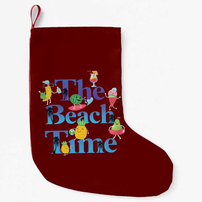 Die Strandzeit Kleiner Weihnachtsstrumpf (Vorderseite)