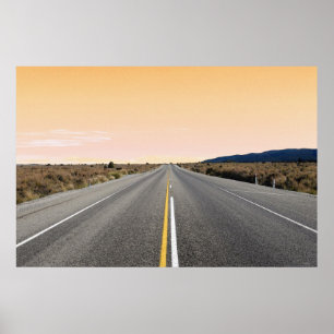 Die Straße dem Plakat zu des Nirgendwo-6 x 24