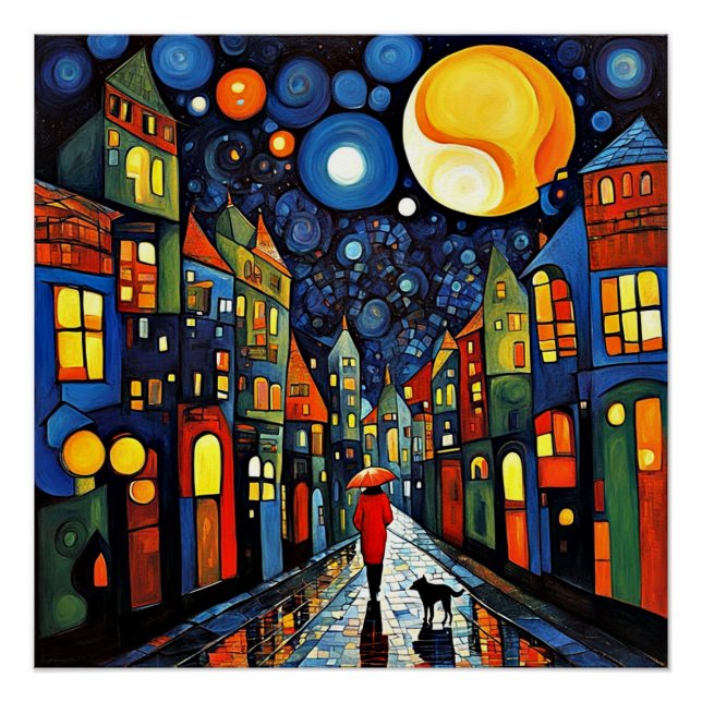 Die Straße der vielen Farben Poster (Vorderseite)
