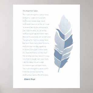 Die Straße ist nicht gereist Poster