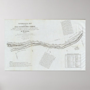 Die Straße von Missouri nach Oregon Poster