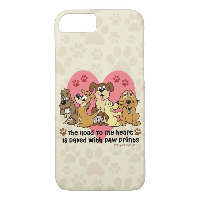 Die Straße zu meinen Herz-Hunden Case-Mate iPhone Hülle (Rückseite)