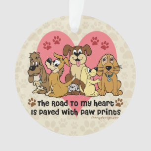 Die Straße zu meinen Herz-Hunden Ornament
