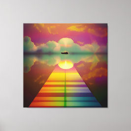 Die Straße zum unbekannten Ziel Leinwanddruck