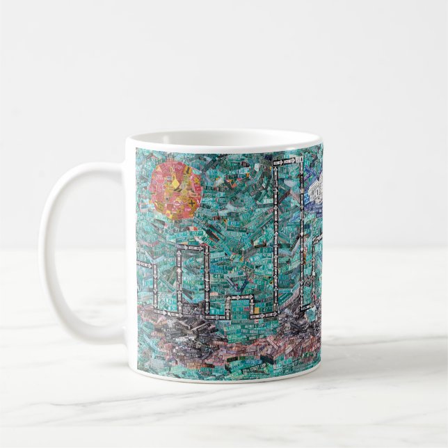 Die Straßen der Kaffee-Tasse von Manhattan Kaffeetasse (Links)