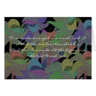 Die Straßen-nicht genommene Karte