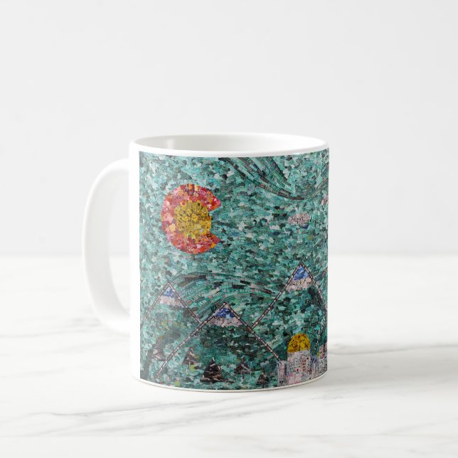 Die Straßen von Denver, Colorado Kaffeetasse (Vorderseite Links)