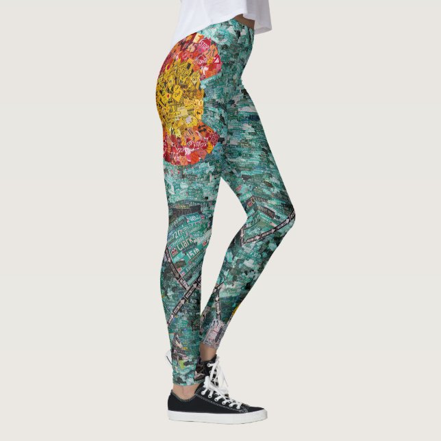 Die Straßen von Denver Leggings (Rechts)