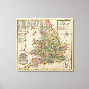 Die Straßen von England und Wales Leinwanddruck