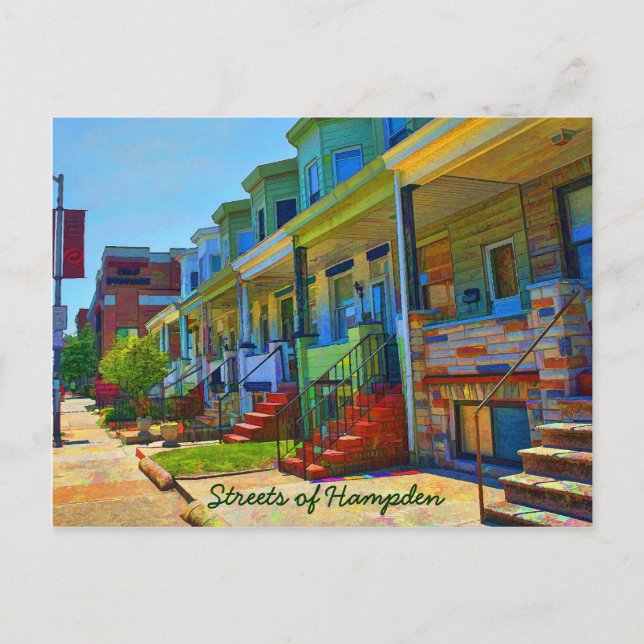 Die Straßen von Hampden Postkarte (Vorderseite)