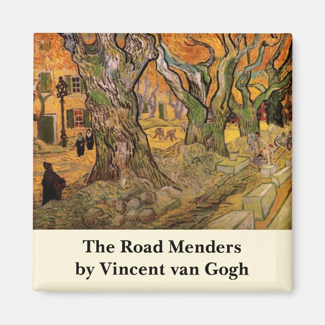 Die Straßen von Vincent van Gogh Magnet (Vorne)