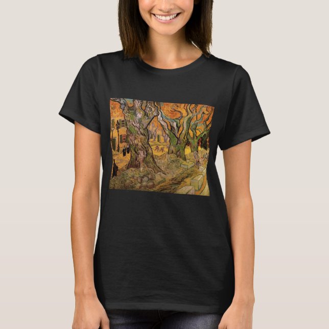Die Straßen von Vincent van Gogh T-Shirt (Vorderseite)