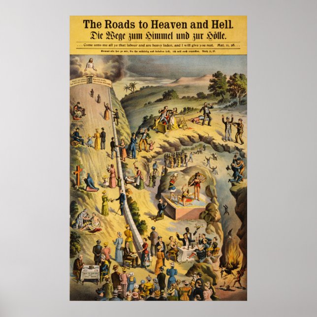 Die Straßen zum Himmel und zur Hölle Poster (Vorne)