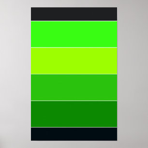Die Streifen grün und schwarz Poster