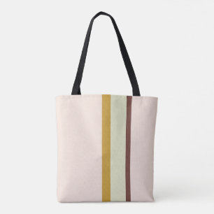 Die Streifen sind in Rosa grün gehalten Tasche