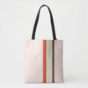 Die Streifen sind in Rosa grün gehalten Tasche