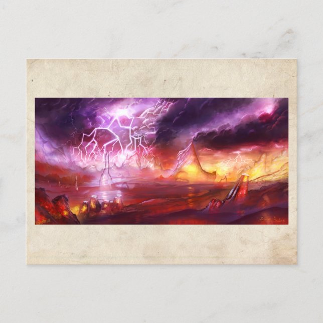 Die streitige Welt - Postkarte (Vorderseite)