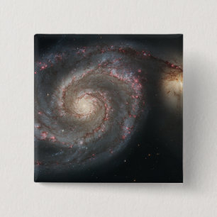 Die Strudelgalaxie (M51) und Begleitergalaxie Button