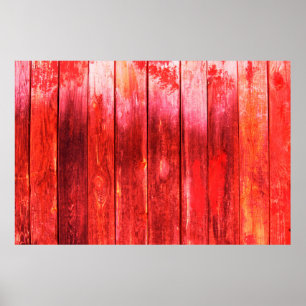 Die Struktur der Wand aus hellem rotem Holz. Holzs Poster