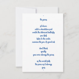 die Stücke Dankeskarte