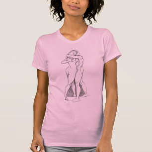Die Studie "Love Hug Shirt Embracing Figure Study 