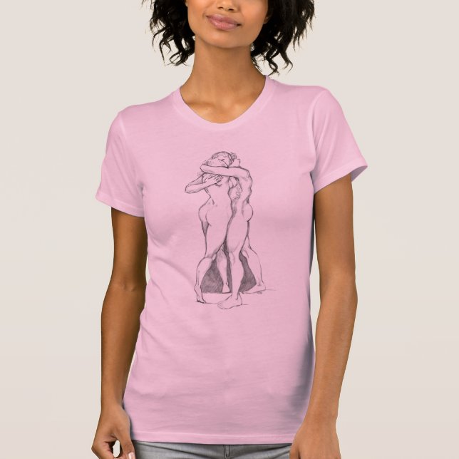 Die Studie "Love Hug Shirt Embracing Figure Study  (Vorderseite)