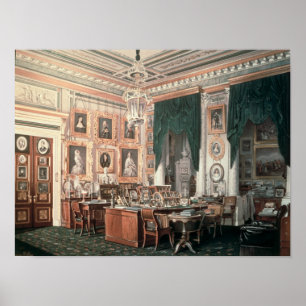 Die Studie von Alexander III an Gatchina Palast Poster
