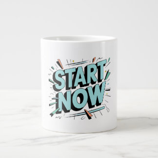 "Die Stunde ergreifen: Jetzt Motivierend Tasse sta