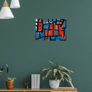 Die Stunde vor einer Nacht ,Blue Famous Painting Poster