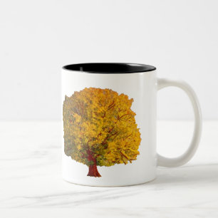 Die Suche-Baum-Tasse Zweifarbige Tasse