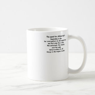 Die Suche nach dem Anfang der Philosophie ist die Kaffeetasse