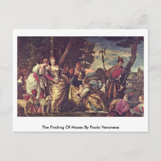 Die Suche nach Moses durch Paolo Veronese Postkarte