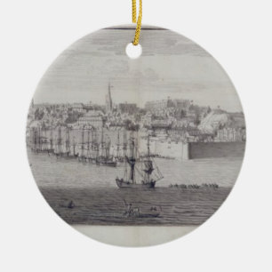 Die Südansicht von Berwick nach Tweed, c.1743-45 Keramikornament